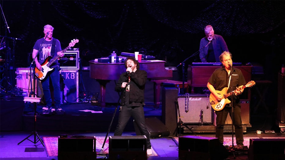 NIAGARA FALLS, ONTARIO - JUNE 28: (L-R) Millard Powers, Adam Duritz, Charlie Gillingham, and David Immerglück of Counting Crows perform on OLG Stage at Fallsview Casino at Fallsview Casino Resort on June 28, 2023 in Niagara Falls, Ontario. (Photo by Jeremychanphotography/Getty Images)
