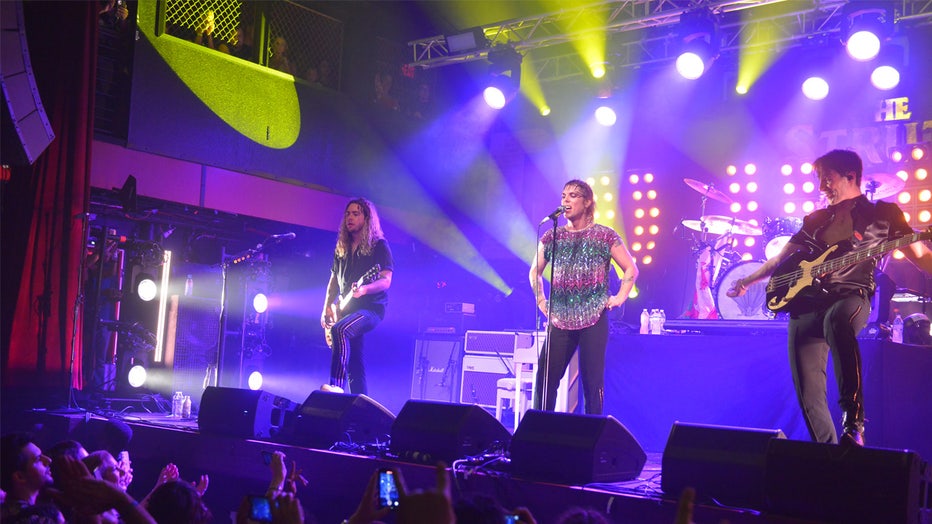 FORT LAUDERDALE, FLORIDA - JULY 3: Adam Slack, Gethin Davies, Luke Spiller and Jed Elliott of The Struts performs at Revolution Live on July 3, 2023 in Fort Lauderdale, Florida. (Photo by Johnny Louis/Getty Images)