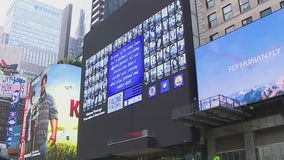 Activists gather in Times Square for Fentanyl Prevention and Awareness Day