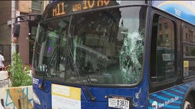 Upper West Side MTA bus-truck collision: 8 injured, passengers thrown forward