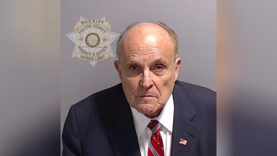 Giuliani turns himself in on Georgia 2020 election charges after bond is set at $150,000