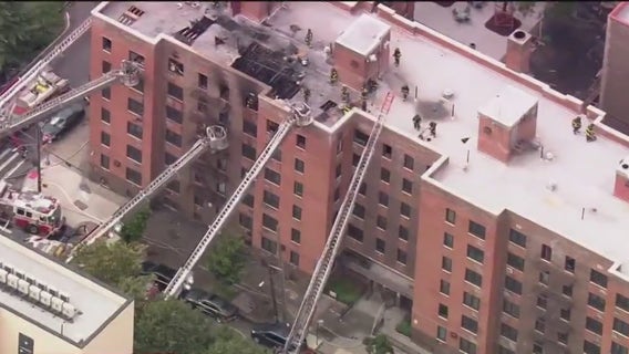3 alarm Bronx fire injures two firefighters