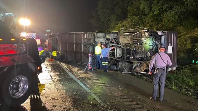 A survivor of the fatal Pennsylvania bus crash describes chaos and heroism after it turned over