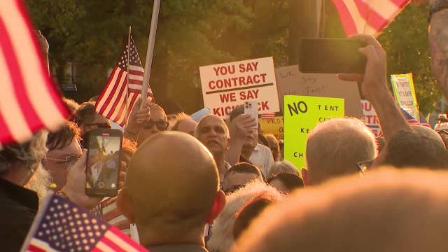 Hundreds protest new Queens migrant shelter at Creedmoor Psychiatric Center