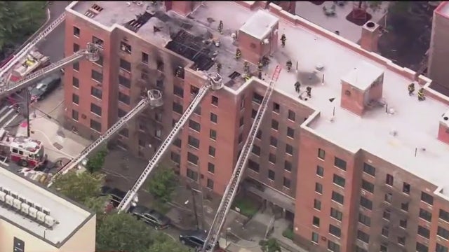 3 alarm Bronx fire injures two firefighters