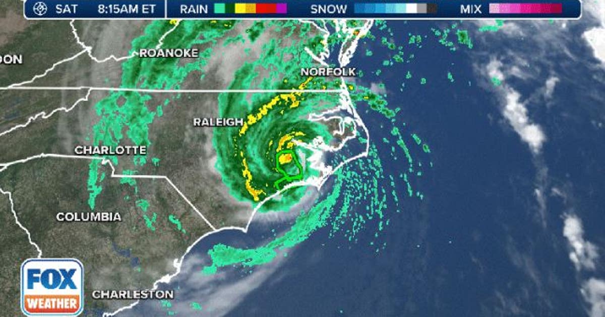 Tropical Storm Ophelia blasts mid-Atlantic coast after North Carolina ...
