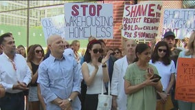 Residents rally for affordable housing instead of another homeless shelter