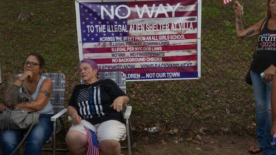 'Immigrants are not safe here': Staten Island man blasts migrant shelter with loudspeaker message