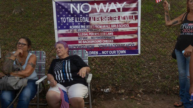 'Immigrants are not safe here': Staten Island man blasts migrant shelter with loudspeaker message