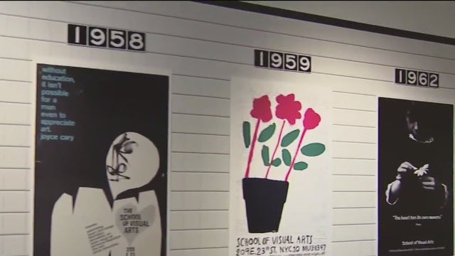 Iconic NYC subway posters come together at SVA's Chelsea gallery