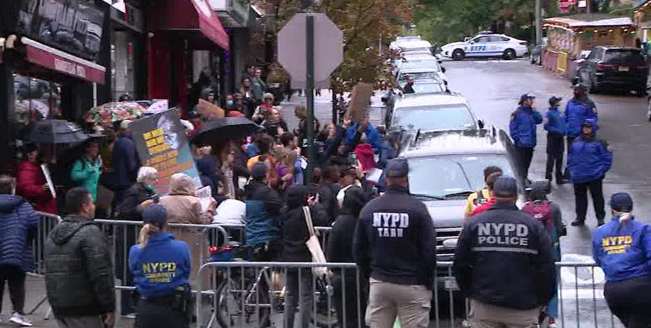 Residents protest plan to turn former Manhattan College dorm into migrant shelter