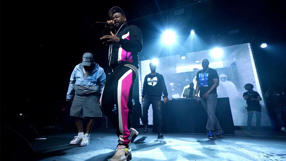 QUEENS, NEW YORK - AUGUST 10: Raekwon, Ghostface Killah, RZA, and Inspectah Deck of Wu-Tang Clan headline SiriusXM and Pandora's Hip Hop 50th Anniversary Celebration at Knockdown Center on August 10, 2023 in Queens, New York. (Photo by Bennett Raglin/Getty Images for SiriusXM)