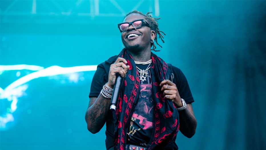 CHICAGO, ILLINOIS - AUGUST 03: Gunna performs at the Lollapalooza Music Festival at Grant Park on August 03, 2019 in Chicago, Illinois. (Photo by Josh Brasted/FilmMagic)