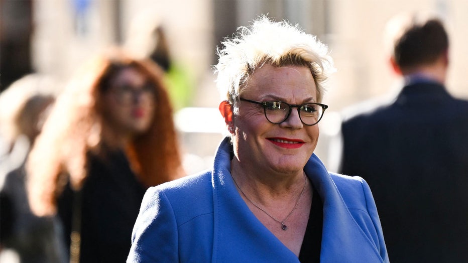 British comedian Suzy Eddie Izzard poses upon arrival to attend The Olivier Awards at the Royal Albert Hall in central London on April 2, 2023. (Photo by JUSTIN TALLIS / AFP) (Photo by JUSTIN TALLIS/AFP via Getty Images)