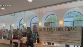 Jewish students locked in library during pro-Palestinian rally at Cooper Union