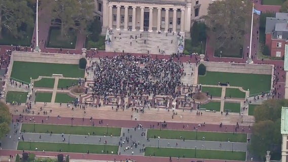 Pro-Palestinian student walkouts take place at Princeton, NYU and Columbia