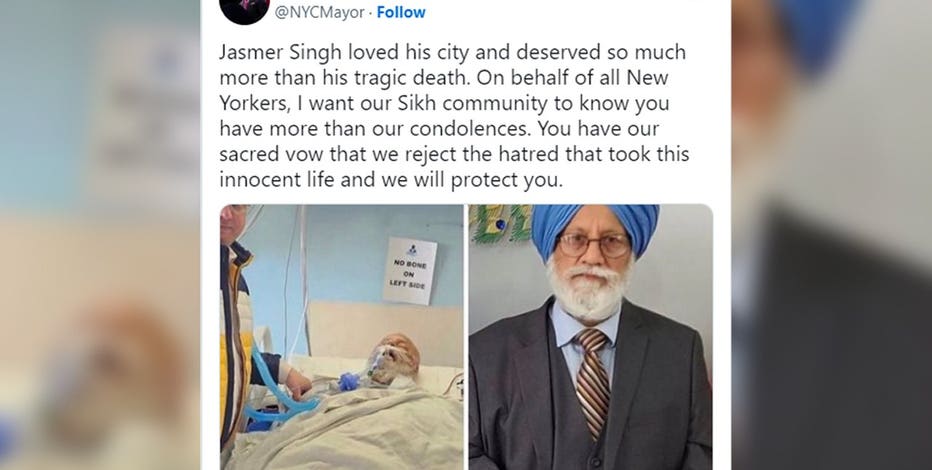 Hate crime charges filed in death of Sikh man after New York City fender bender