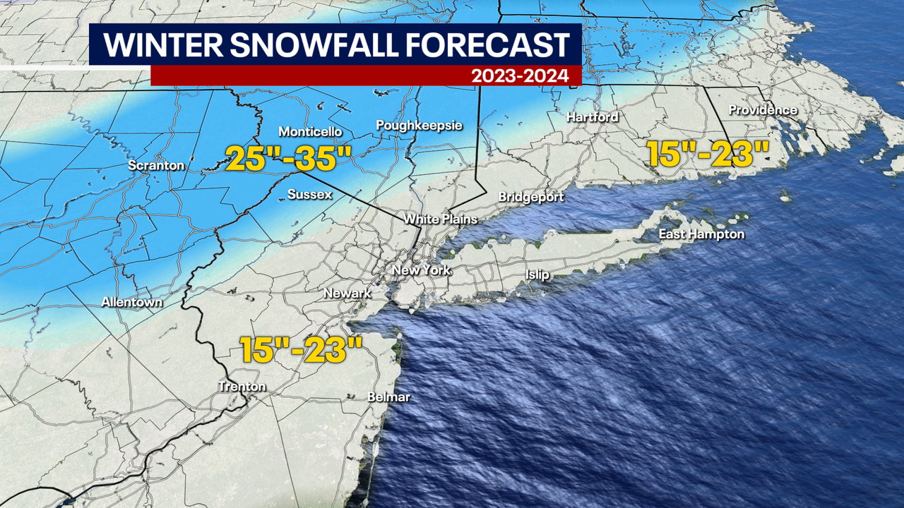 When will it snow in New York in 2024?