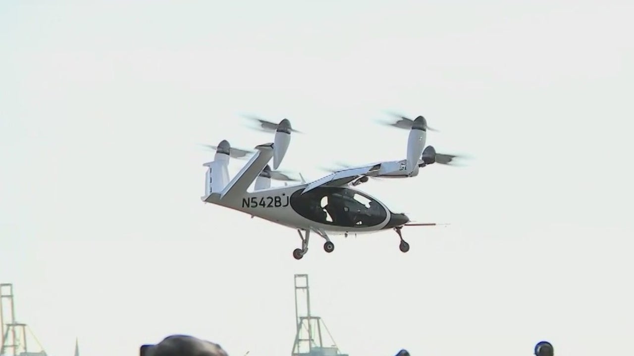 Joby Aviation Unveils All-electric Air Taxi In NYC Debut | FOX 5 New York