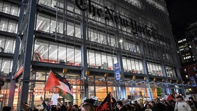 Protesters stage sit-in at New York Times HQ, demand cease-fire in Gaza