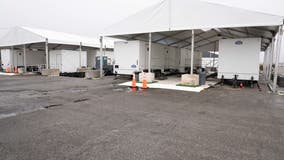 NYC migrants brave storms in tents at Floyd Bennett Field