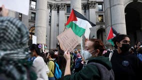 Pro-Palestinian rally held at City Hall as Israel-Hamas war continues