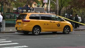 Crossing guard struck by yellow taxi on Upper East Side