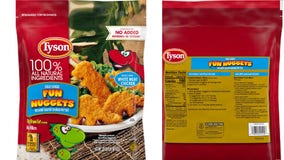 Tyson recalls nearly 30,000 lbs. of dinosaur-shaped nuggets