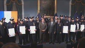 City Hall honors hero NYPD officers for lifesaving work