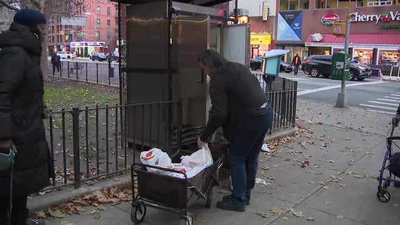 Free fridges, though few, stand between New York families and hunger