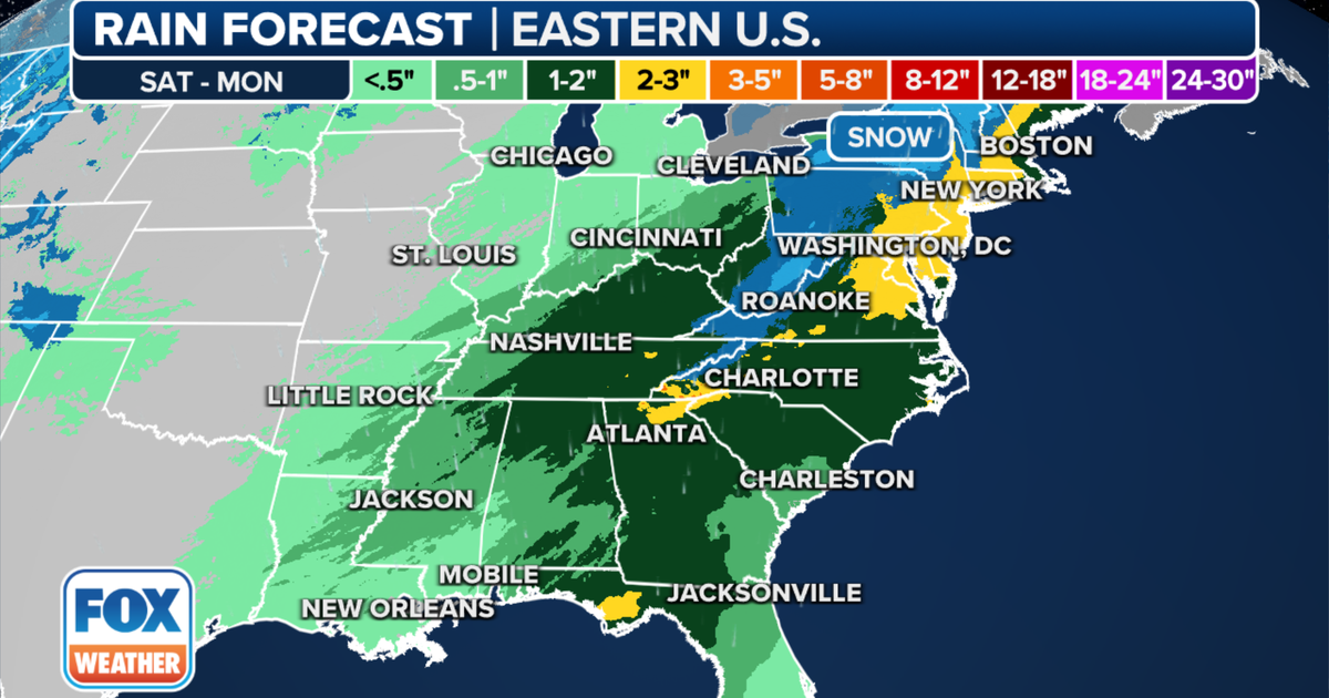 NYC weekend storm to pummel area with heavy rain, damaging winds ...