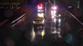 Heavy rain triggers NYC flooding, leads to partial closure of Queens' Belt Parkway