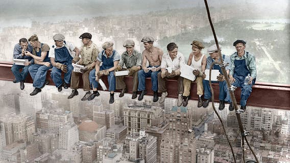 Experience Rockefeller Center's new ride: 'The Beam,' recreating one of NYC's most iconic photos