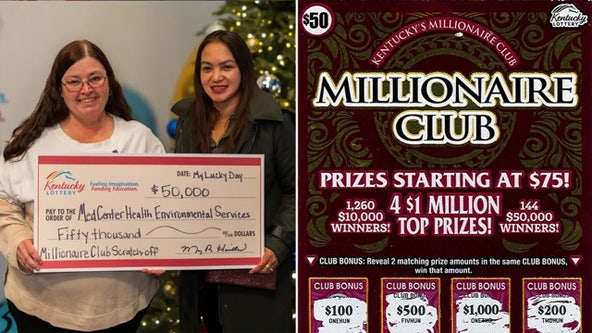 Co-workers in Kentucky win lottery after boss gifts them scratch-offs for Christmas