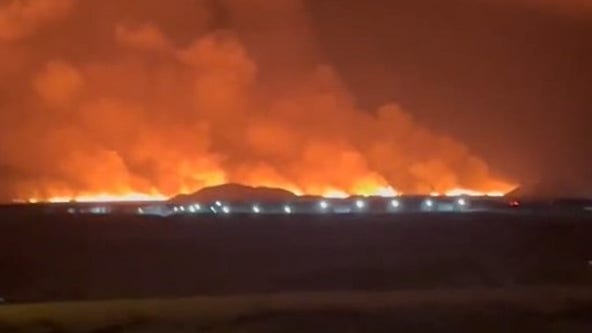 Iceland volcano erupts near Grindavik after swarm of earthquakes rattle region