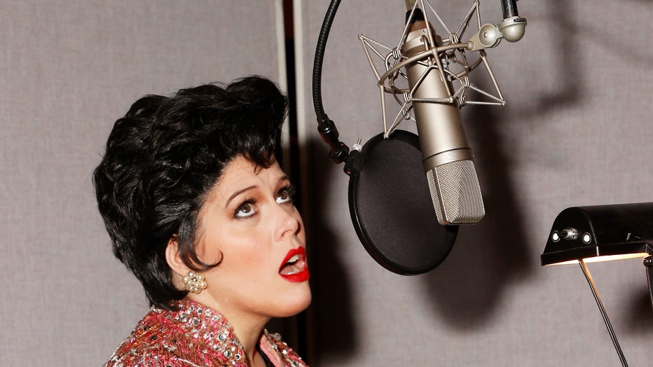 CULVER CITY, CALIFORNIA - APRIL 23: Debbie Wileman live recording of "Over the Rainbow" from her new album "I'm Still Here" at Sony Pictures Studios on April 23, 2022 in Culver City, California. (Photo by Michael Tran/Getty Images)