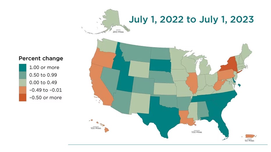 New York sees largest population decline of 50 states in 2023 census