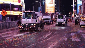 Sanitation Department cleans up 100,000 pounds of confetti in Times Square
