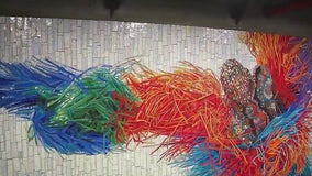 Times Square subway station gets kaleidoscopic art makeover by artist Nick Cave