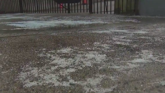 Remnants of salt still in the city after last week's snow