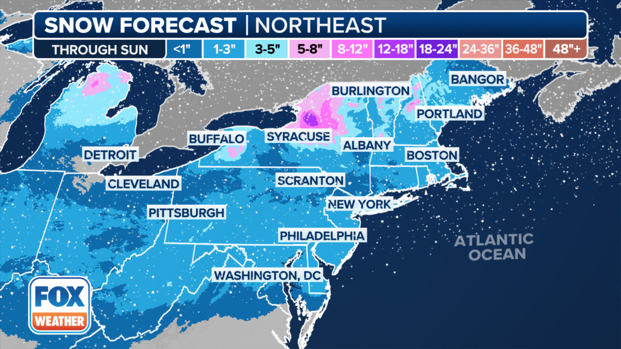 Snow forecast: Winter weather coming to NYC, NJ on Saturday