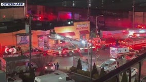 Truck crashes into Brooklyn Popeyes restaurant