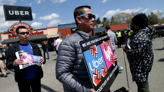 New Jersey, Connecticut Uber and Lyft drivers strike on Valentine's Day