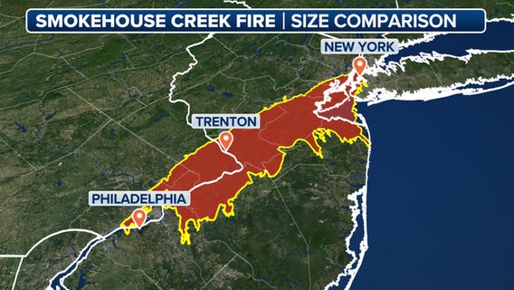 How big is a 1-million acre wildfire? Smokehouse Creek Fire could stretch from NYC to Philly