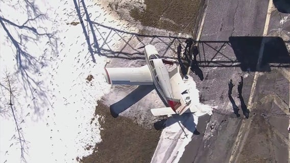 Plane lands on Long Island's Southern State Parkway; 2 injured