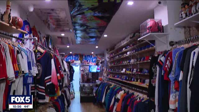 Vintage sportswear boutique in East Village takes sports fans back to their childhood