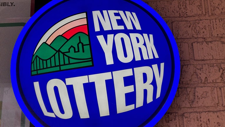 最終値下げネオン管ライト　LOTTERY NEWYORK VTG NEW YORK NY LOTTERY light NEON SIGN Lamp MAN CAVE Blue