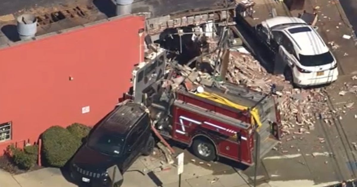 Fire truck slams into Long Island building, causing collapse | FOX 5 ...
