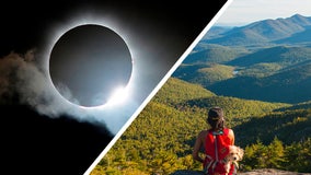 NY destinations in the total solar eclipse path, driving distance from NYC