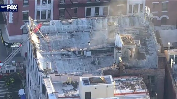 FDNY battle 4-alarm fire at deli in Harlem